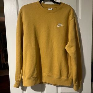 Nike Crew Neck Sweatshirt, Medium. Yellow. EUC.